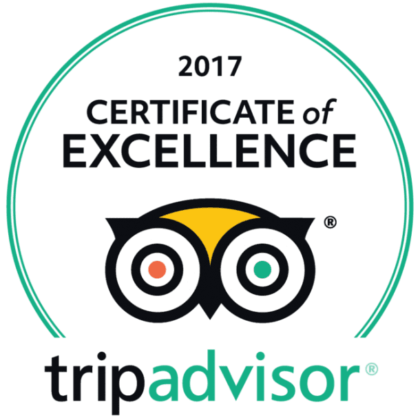 Jungle Tide Kandy Guest House Trip Advisor Certificate of Excellence 2017